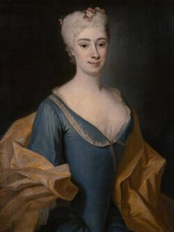 Portrait von Friederike Alexandra Moszynska (1709-1784)