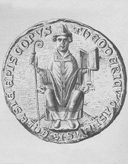Siegel, undatiert, unbekannter Künstler von Dietrich II., Bischof von Meißen (um 1125-1208)