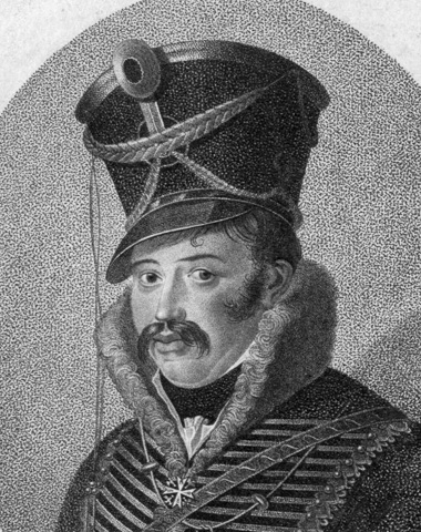 Punktierstich, 1807, Ludwig Buchhorn von Ferdinand von Schill (1776-1809)