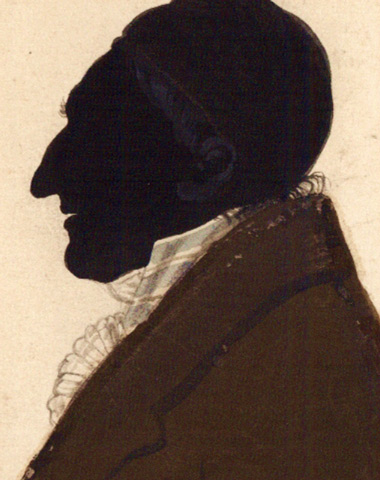 Scherenschnitt, um 1829, unbekannter Künstler