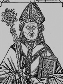 Kupferstich, undatiert, unbekannter Künstler von Caspar, Bischof von Meißen (1395-1463)